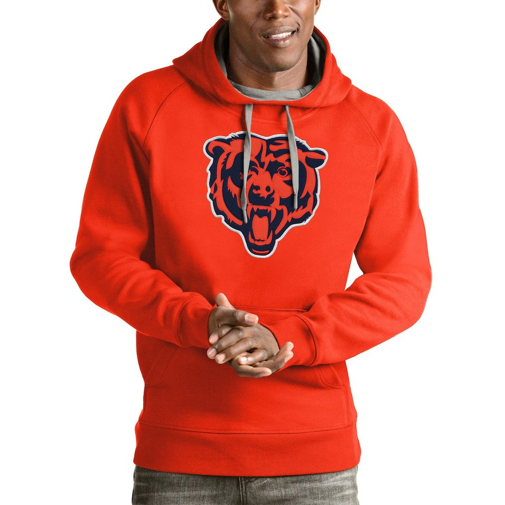Chicago Bears Antigua Victory Pullover Hoodie Orange - NFL