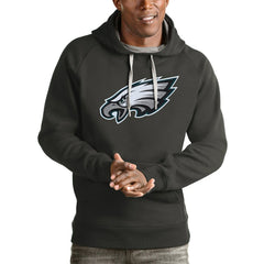 Philadelphia Eagles Antigua Victory Pullover Hoodie Charcoal - NFL