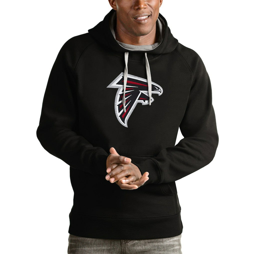 Atlanta Falcons Antigua Victory Pullover Hoodie Black - NFL