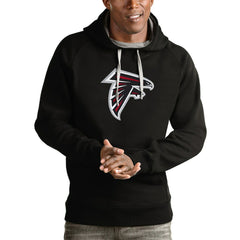 Atlanta Falcons Antigua Victory Pullover Hoodie Black - NFL