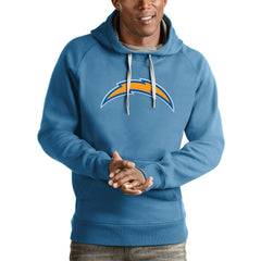 Los Angeles Chargers Antigua Victory Pullover Hoodie Light Blue - NFL