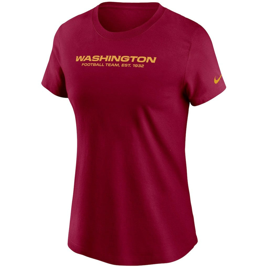 Washington Football Team Women's Logo Essential T-Shirt Burgundy - Nike