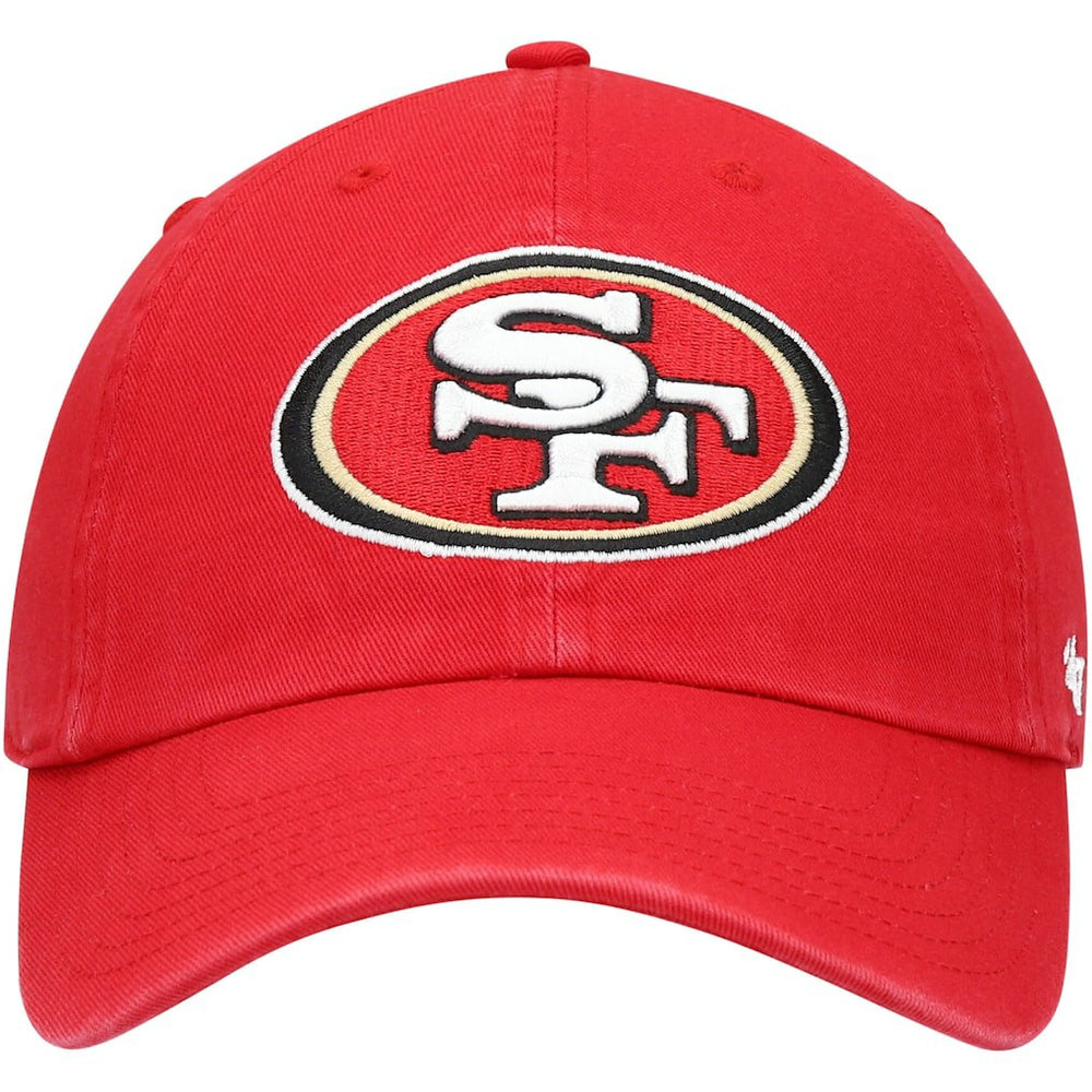 San Francisco 49ers '47 Youth Logo Clean Up Adjustable Hat Scarlet - 47 brand