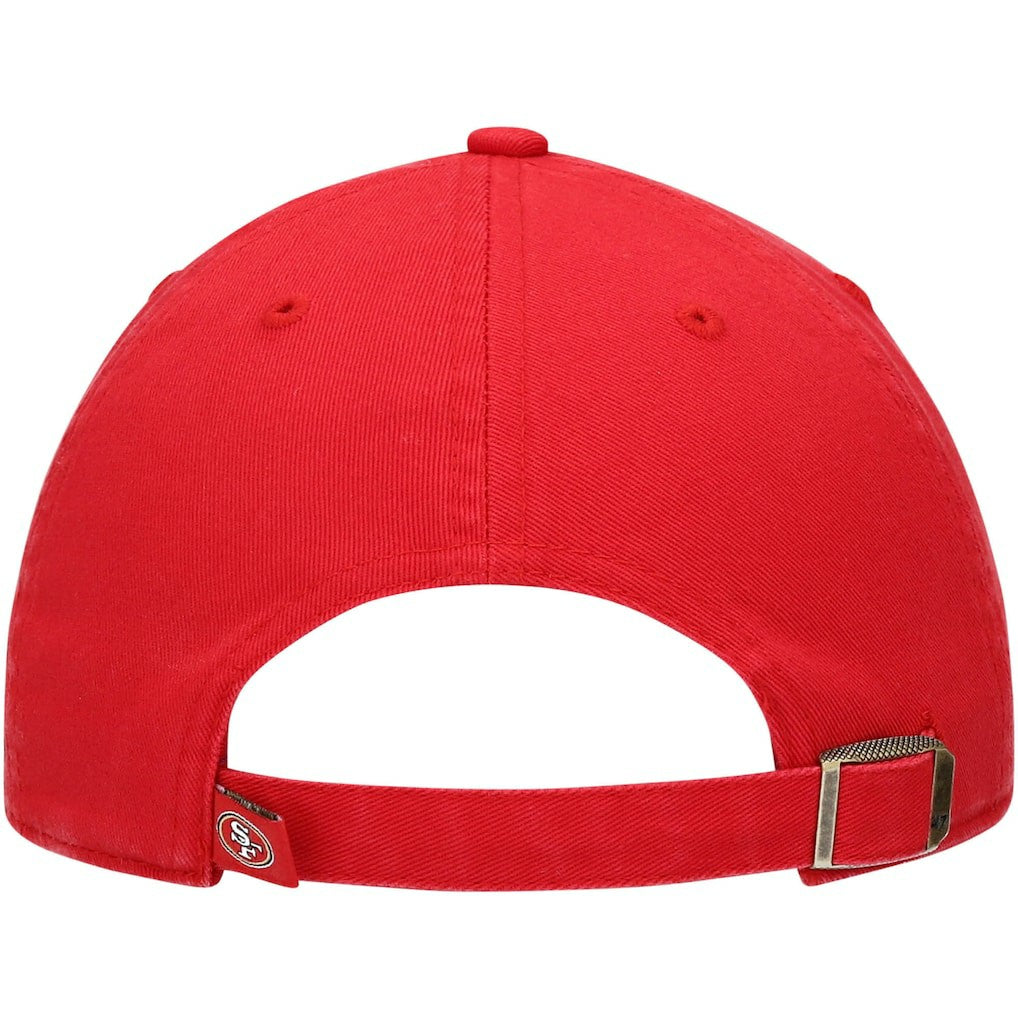 San Francisco 49ers '47 Youth Logo Clean Up Adjustable Hat Scarlet - 47 brand