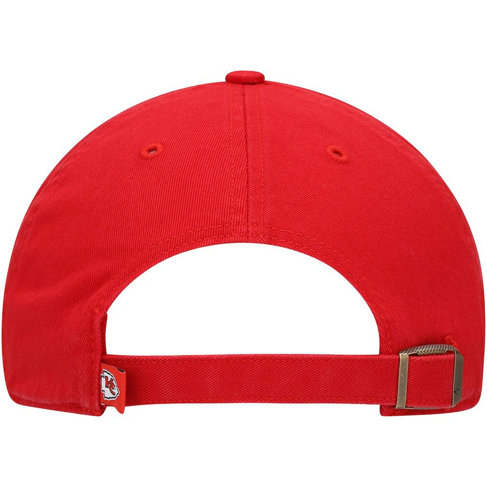 Kansas City Chiefs '47 Youth Logo Clean Up Adjustable Hat Red - 47 brand