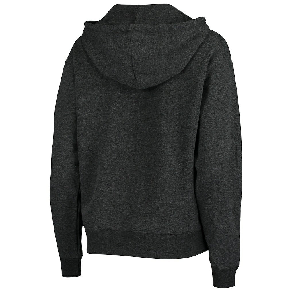 New Orleans Saints '47 Women's Cross Script Emerson Hoodie Heather Charcoal - 47 brand