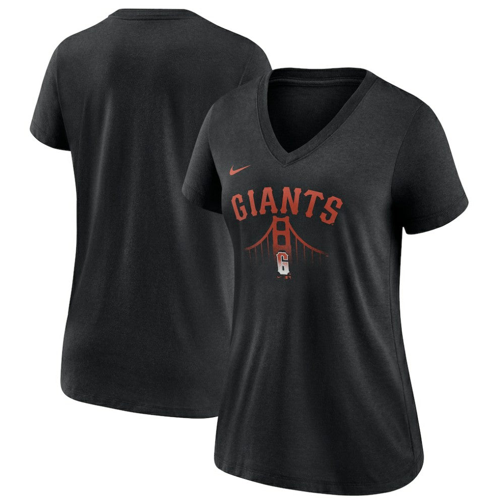 San Francisco Giants Nike Women's City Connect Tri-Blend V-Neck T-Shirt Near Me