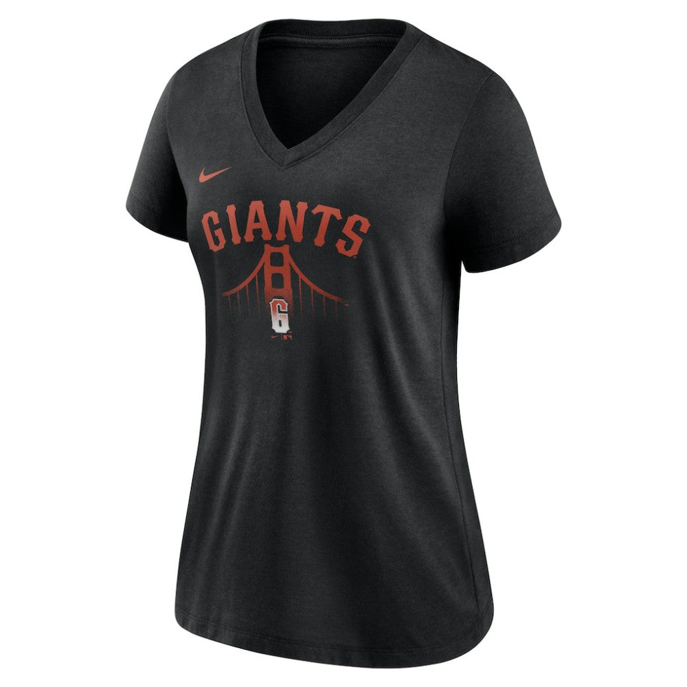 San Francisco Giants Nike Women's City Connect Tri-Blend V-Neck T-Shirt Near Me