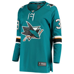 Logan Couture San Jose Sharks - Fanatics Women's Breakaway Home Player Jersey Teal