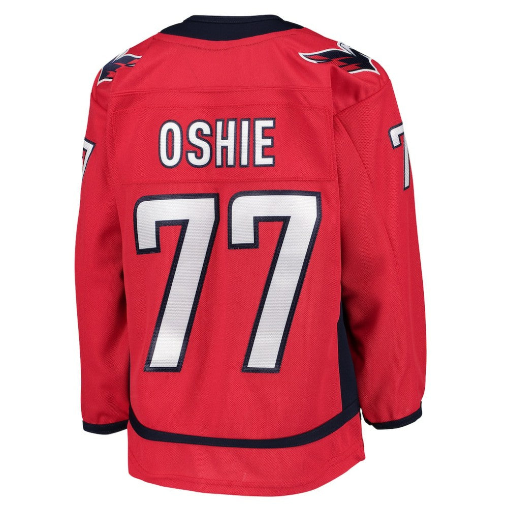 TJ Oshie Washington Capitals Youth Home Premier Jersey - Red | NHL Jerseys