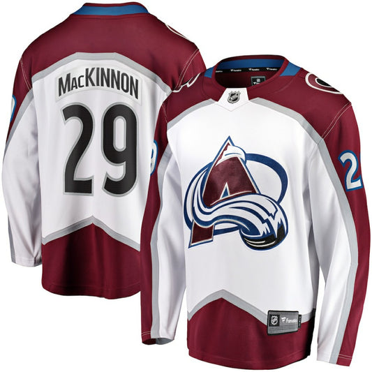 Nathan MacKinnon Colorado Avalanche Fanatics Breakaway Jersey - White | NHL Jerseys