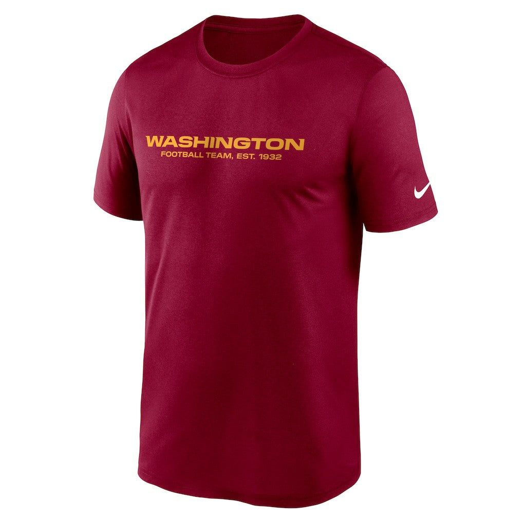 Washington Football Team Logo Essential Legend Performance T-Shirt Burgundy - Nike