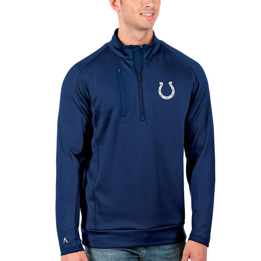 Indianapolis Colts Antigua Generation Quarter-Zip Pullover Jacket Royal - NFL