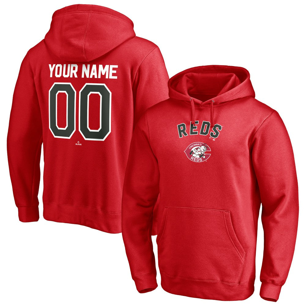 Cincinnati Reds Cooperstown Winning Streak Personalized Name & Number Pullover Hoodie Near Me