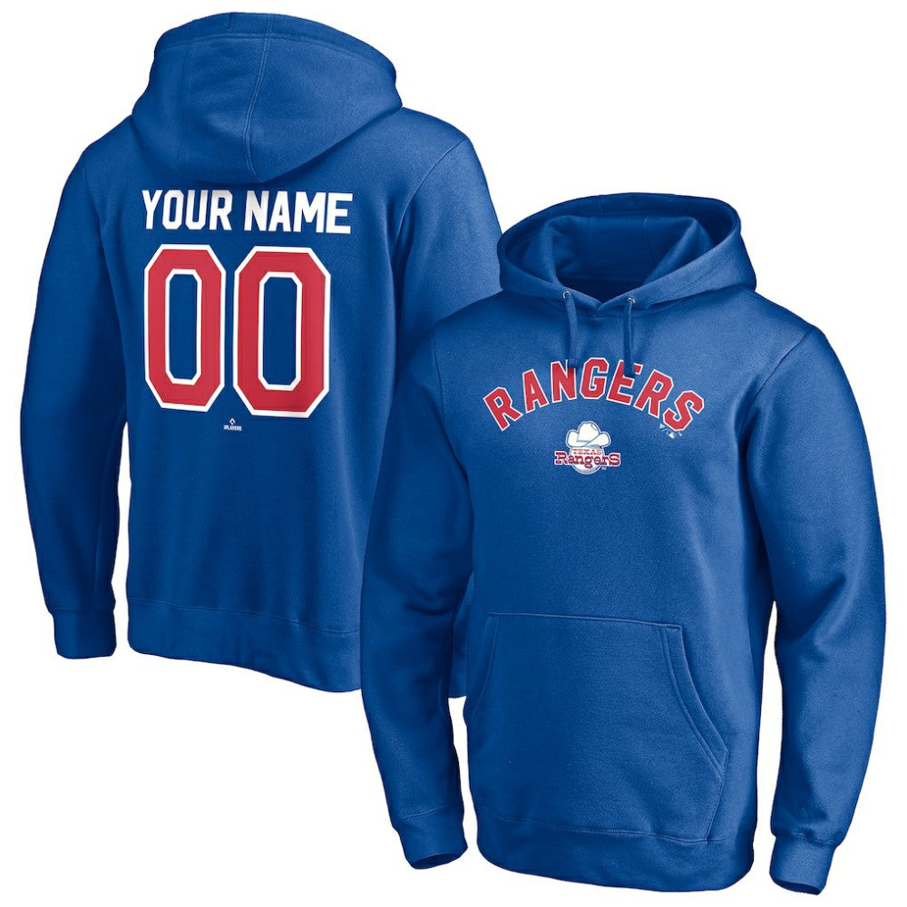 Texas Rangers Cooperstown Winning Streak Personalized Name & Number Pullover Hoodie On Sale