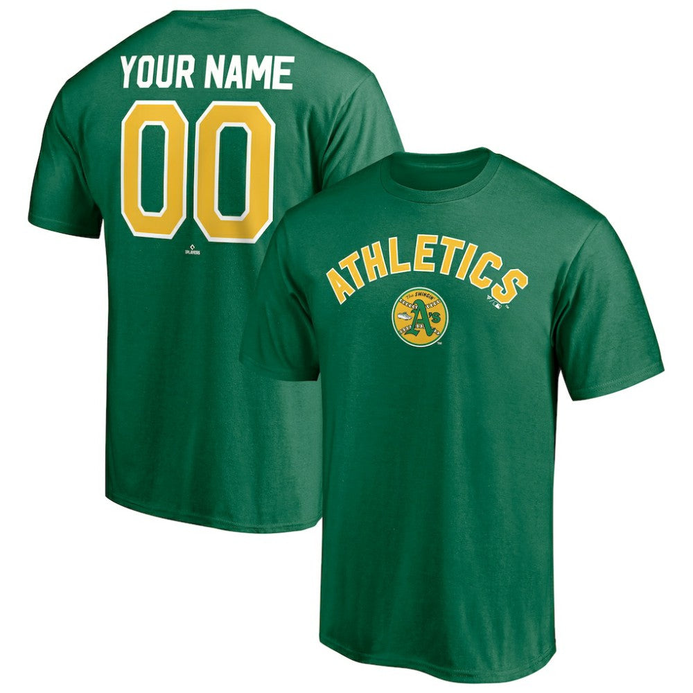 Athletics Cooperstown Winning Streak Personalized Name & Number T-Shirt Lifestyle