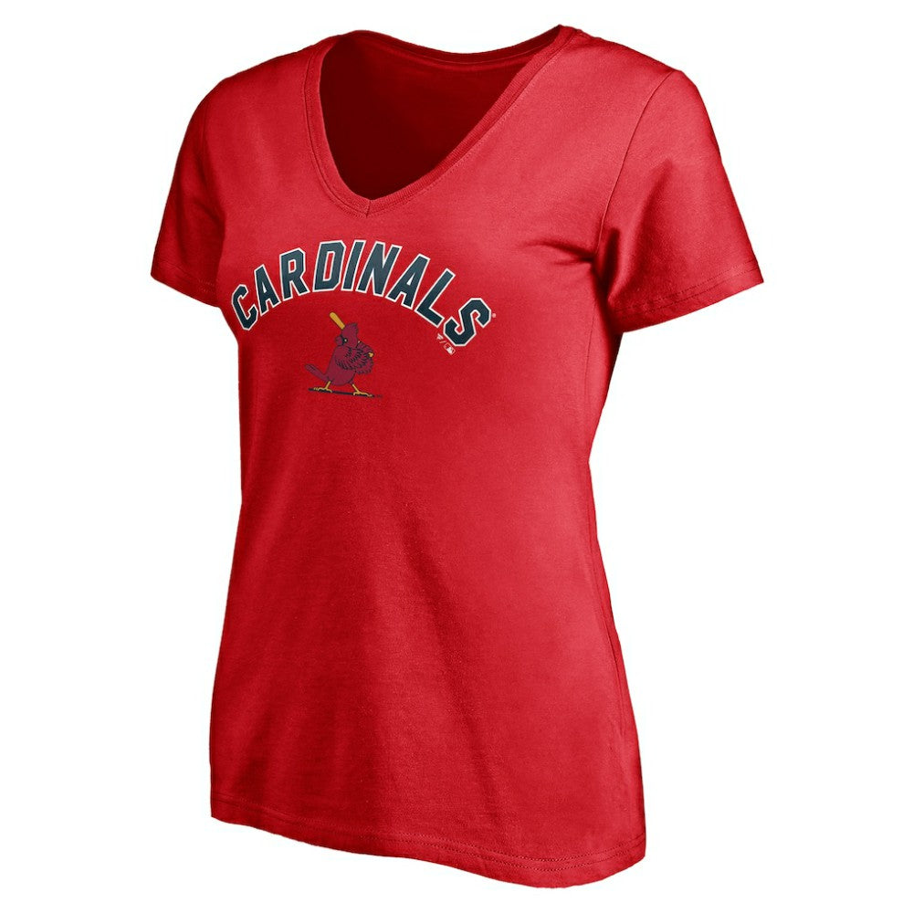 St. Louis Cardinals Women's Cooperstown Winning Streak Personalized Name & Number V-Neck T-Shirt Lifestyle