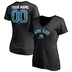Tampa Bay Rays Women's Cooperstown Winning Streak Personalized Name & Number V-Neck T-Shirt Online