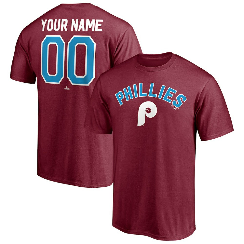 Philadelphia Phillies Cooperstown Winning Streak Alternate Personalized Name & Number T-Shirt for sale