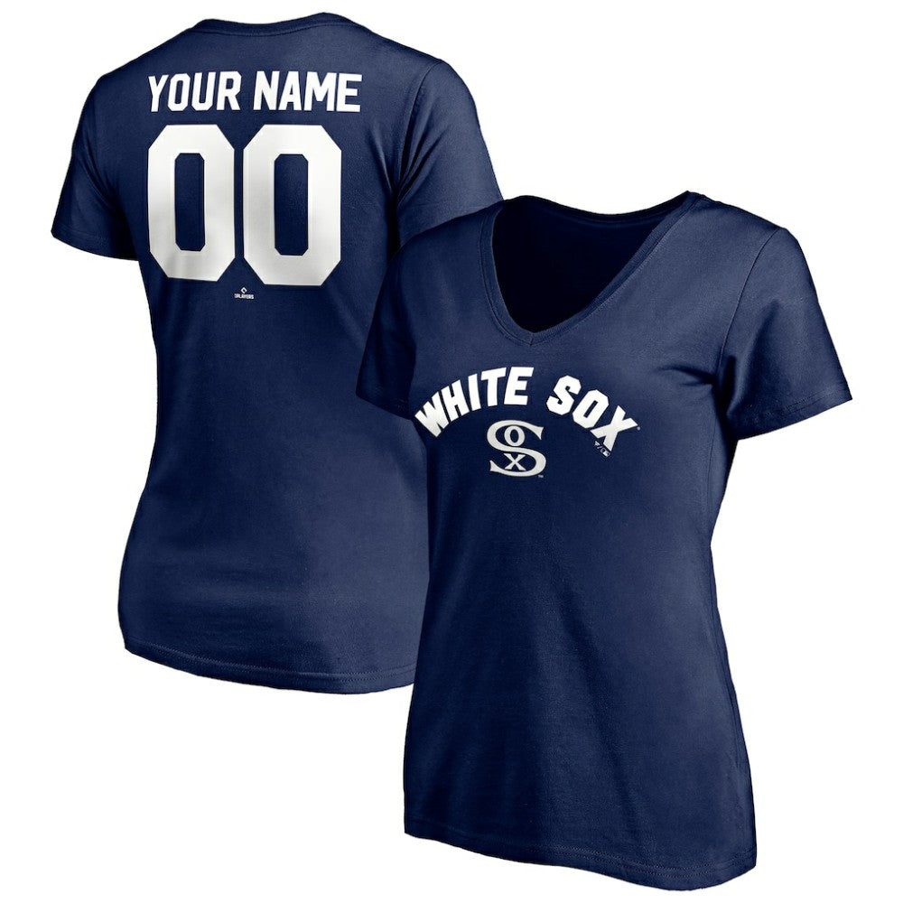 Chicago White Sox Women's Cooperstown Winning Streak Alternate Personalized Name & Number V-Neck T-Shirt Online