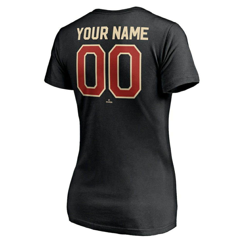 Houston Astros Women's Cooperstown Winning Streak Alternate Personalized Name & Number V-Neck T-Shirt Online