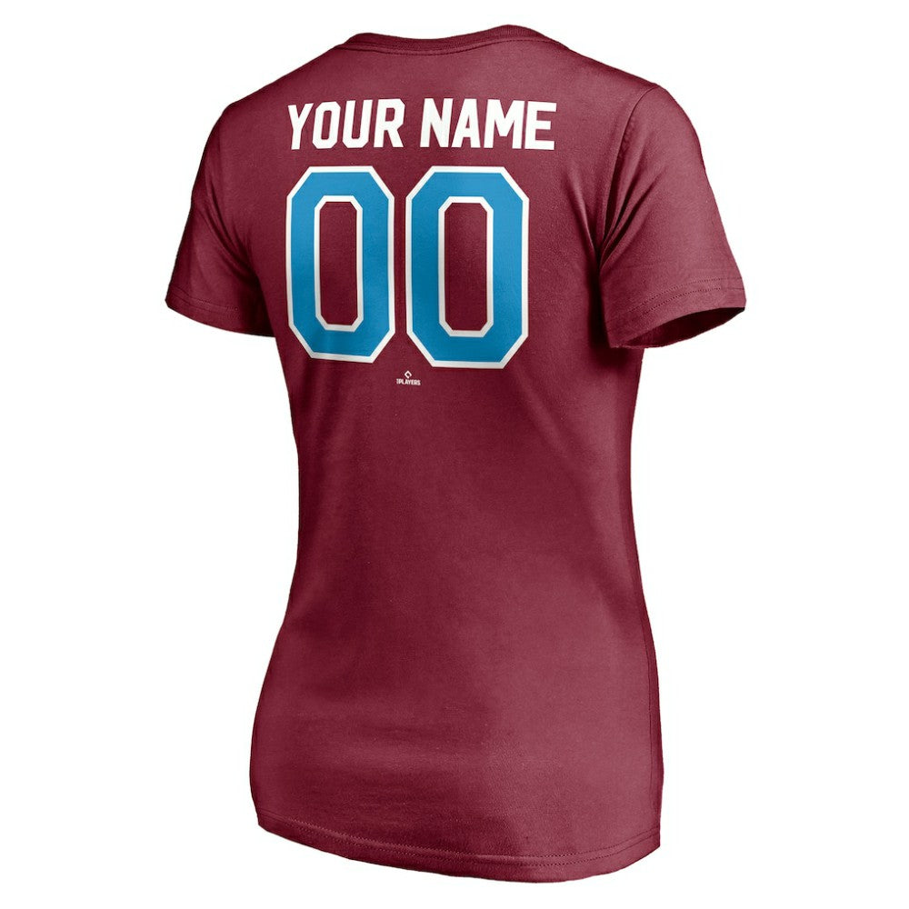 Philadelphia Phillies Women's Cooperstown Winning Streak Alternate Personalized Name & Number V-Neck T-Shirt discount