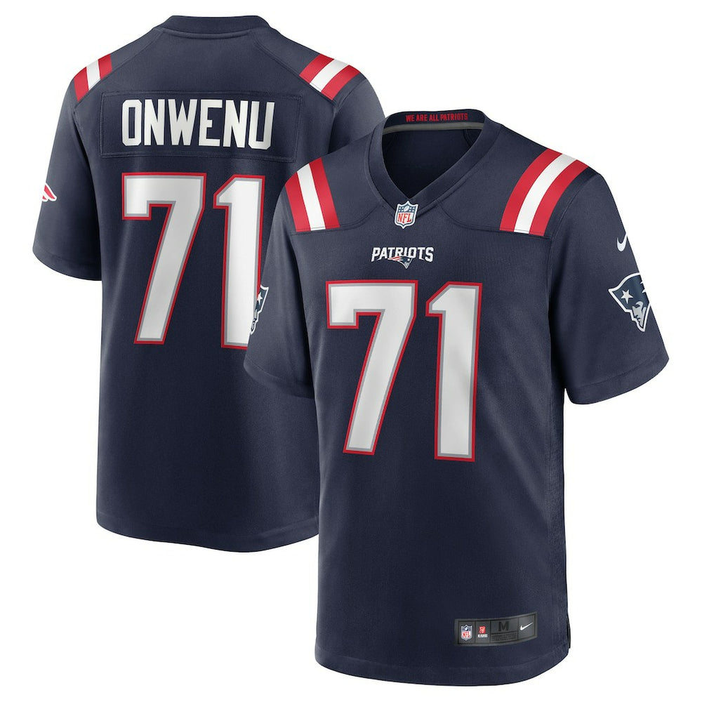 Mike Onwenu New England Patriots Team Game Jersey Navy - Nike