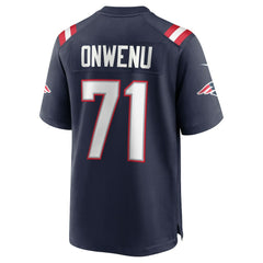Mike Onwenu New England Patriots Team Game Jersey Navy - Nike