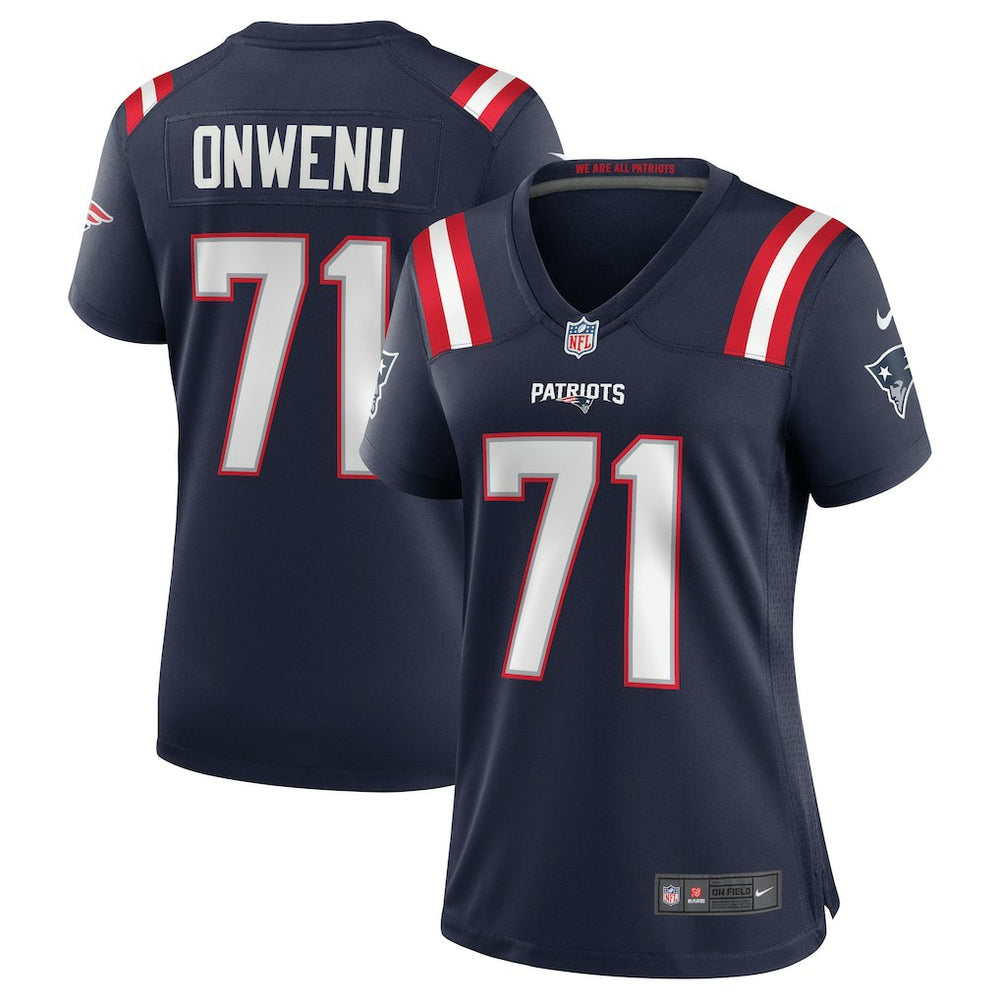 Mike Onwenu New England Patriots Women's Game Jersey Navy - Nike