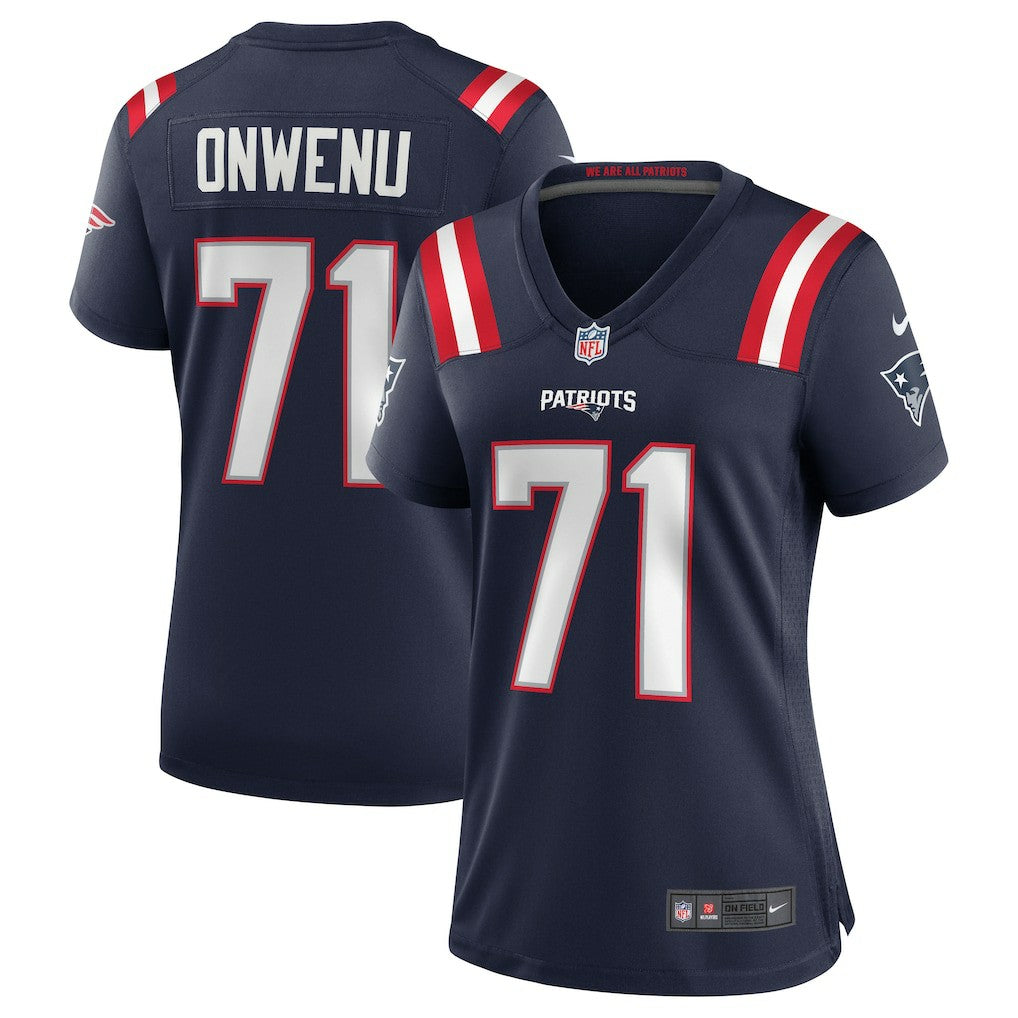 Mike Onwenu New England Patriots Women's Game Jersey Navy - Nike