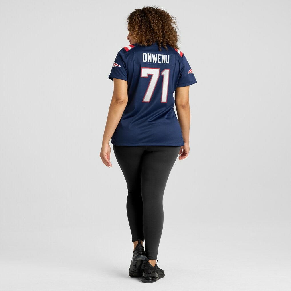 Mike Onwenu New England Patriots Women's Game Jersey Navy - Nike