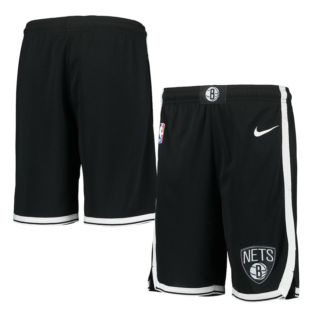 Nike - Brooklyn Nets Youth 2020/21 Swingman Performance Shorts - Icon Edition - Black