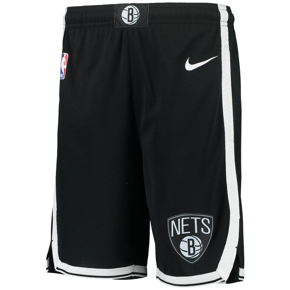 Nike - Brooklyn Nets Youth 2020/21 Swingman Performance Shorts - Icon Edition - Black