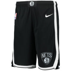 Nike - Brooklyn Nets Youth 2020/21 Swingman Performance Shorts - Icon Edition - Black