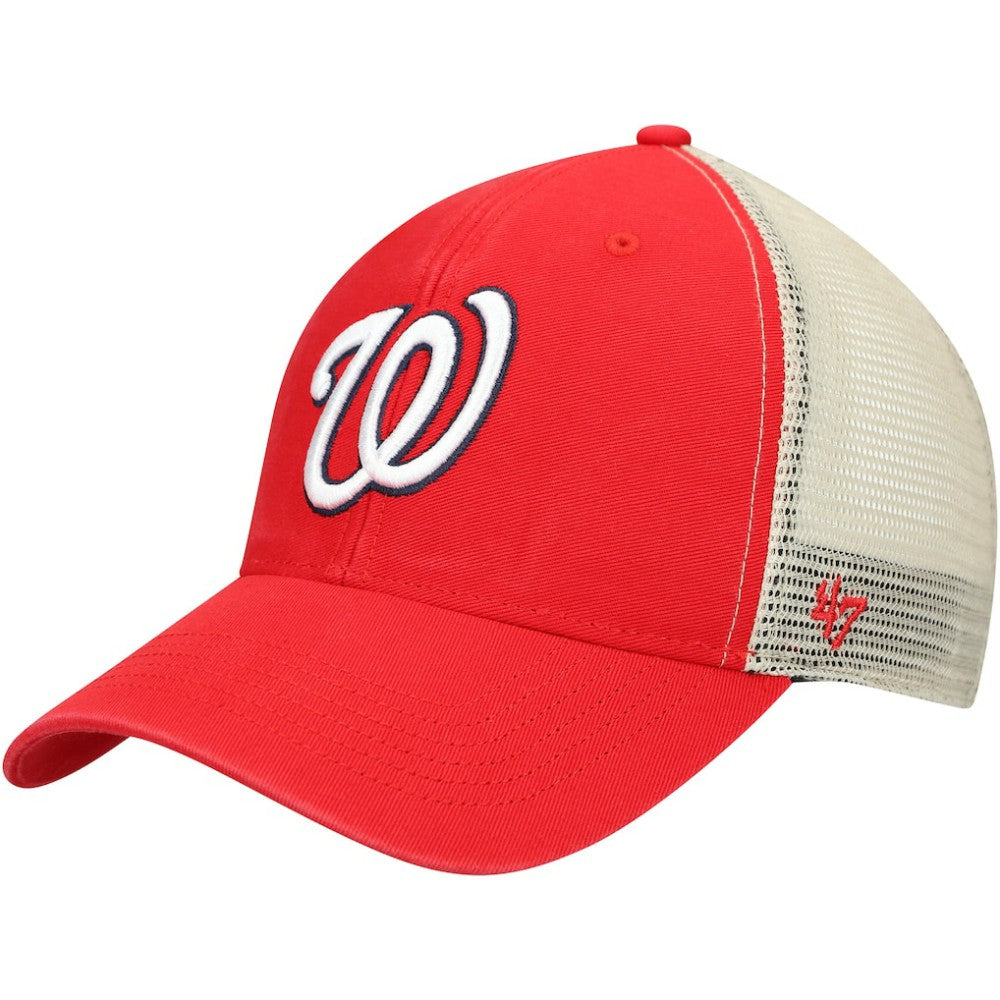 Washington Nationals '47 Flagship Washed MVP Trucker Snapback Hat Lifestyle