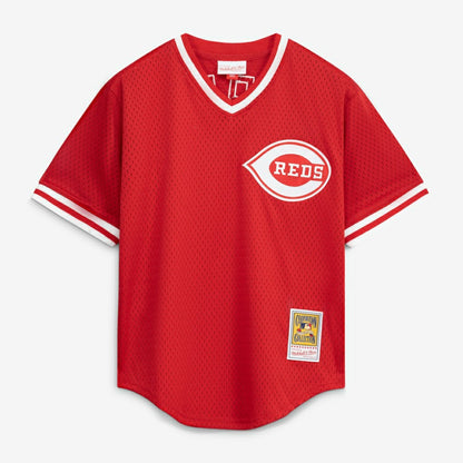 Pete Rose Cincinnati Reds Mitchell & Ness Authentic Batting Practice Jersey - Red | MLB Jerseys