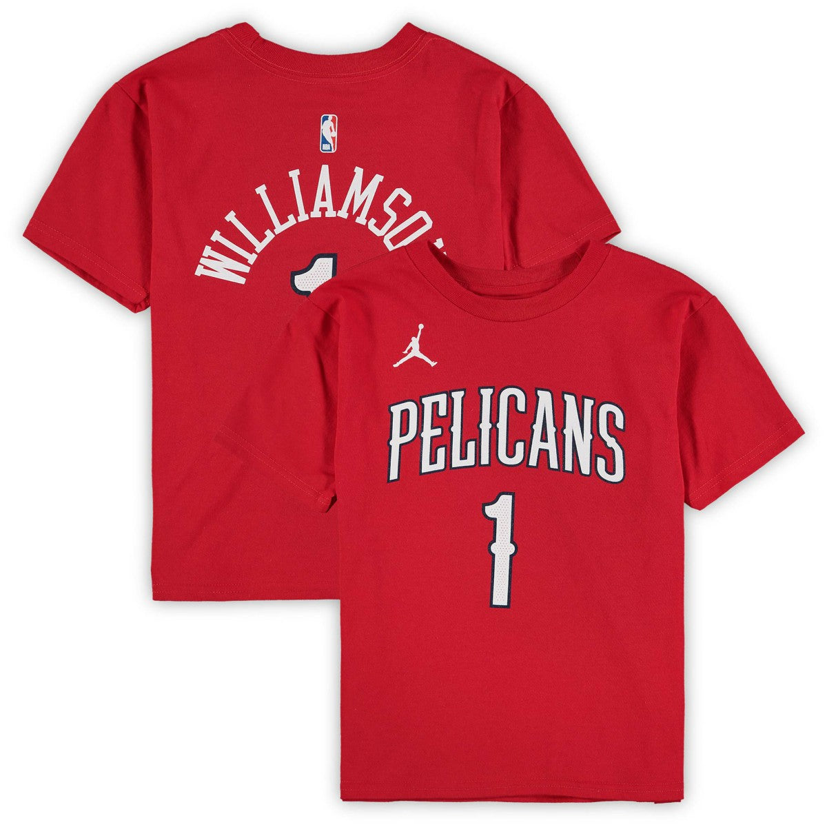 NBA - Zion Williamson New Orleans Pelicans Jordan Brand Preschool Statement Edition Name & Number T-Shirt - Red