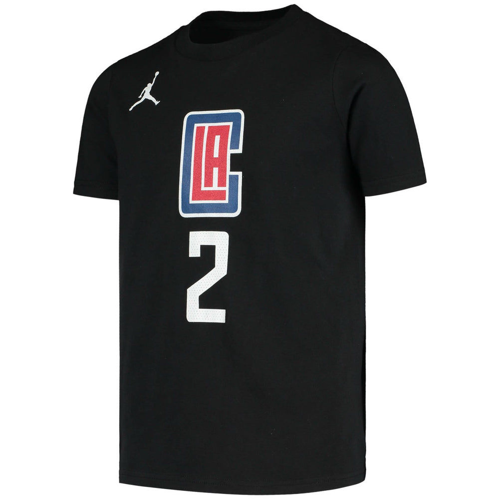 NBA - Kawhi Leonard LA Clippers Jordan Brand Youth Statement Edition Name & Number T-Shirt - Black