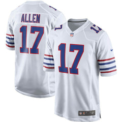 Josh Allen Buffalo Bills Alternate Game Player Jersey White - Nike