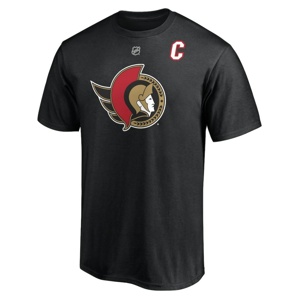 Brady Tkachuk Ottawa Senators - Fanatics Authentic Stack Name & Number T-Shirt Black