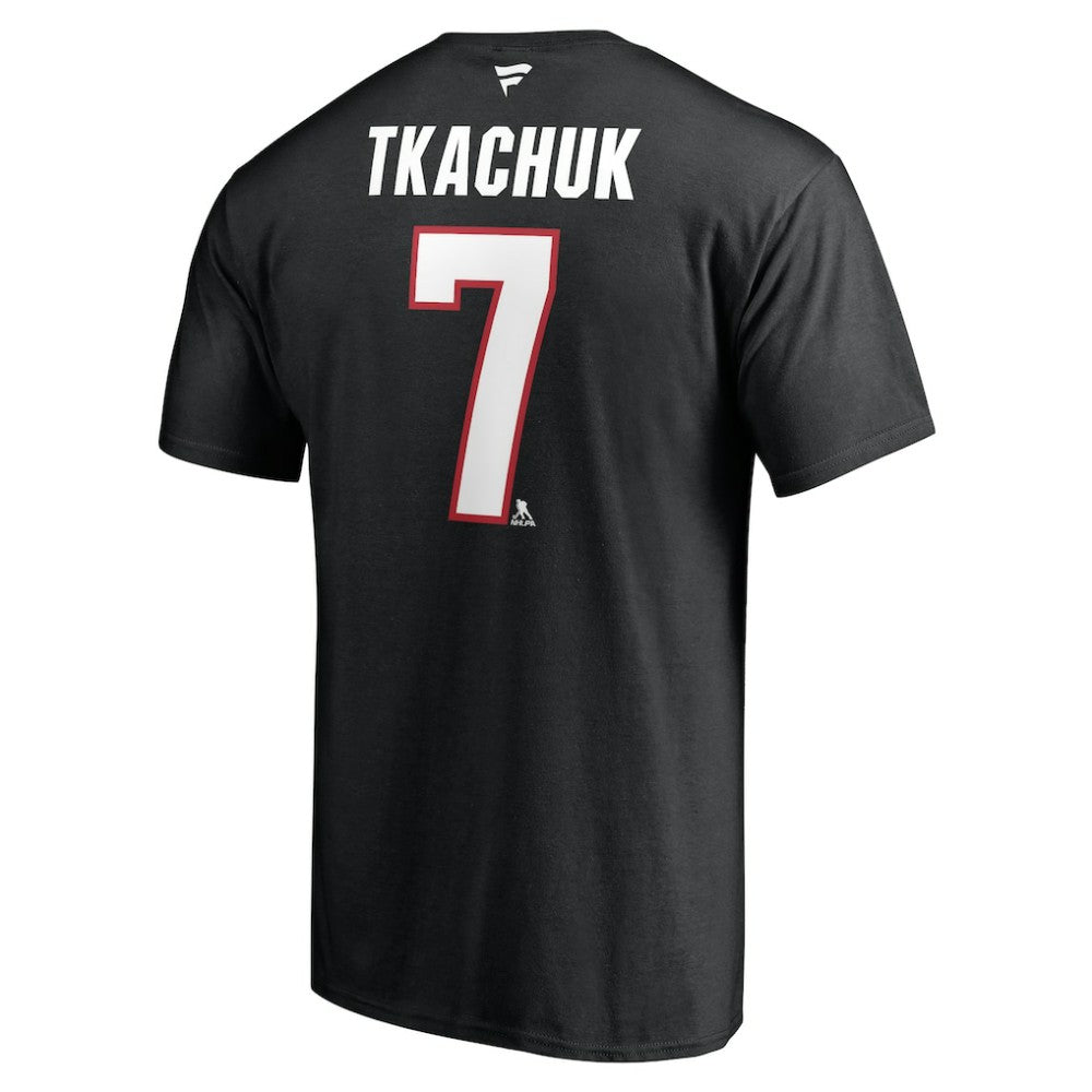 Brady Tkachuk Ottawa Senators - Fanatics Authentic Stack Name & Number T-Shirt Black
