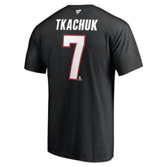 Brady Tkachuk Ottawa Senators - Fanatics Authentic Stack Name & Number T-Shirt Black