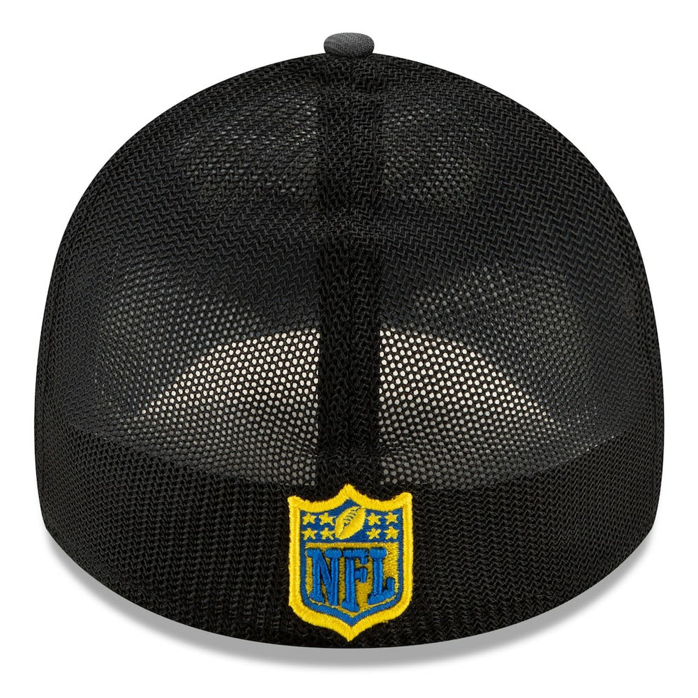 Los Angeles Rams New Era 2021 NFL Draft Trucker 39THIRTY Flex Hat Graphite/Royal - NFL