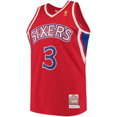 Mitchell & Ness - Allen Iverson Philadelphia 76ers 1996/97 Hardwood Classics Authentic Jersey - Red