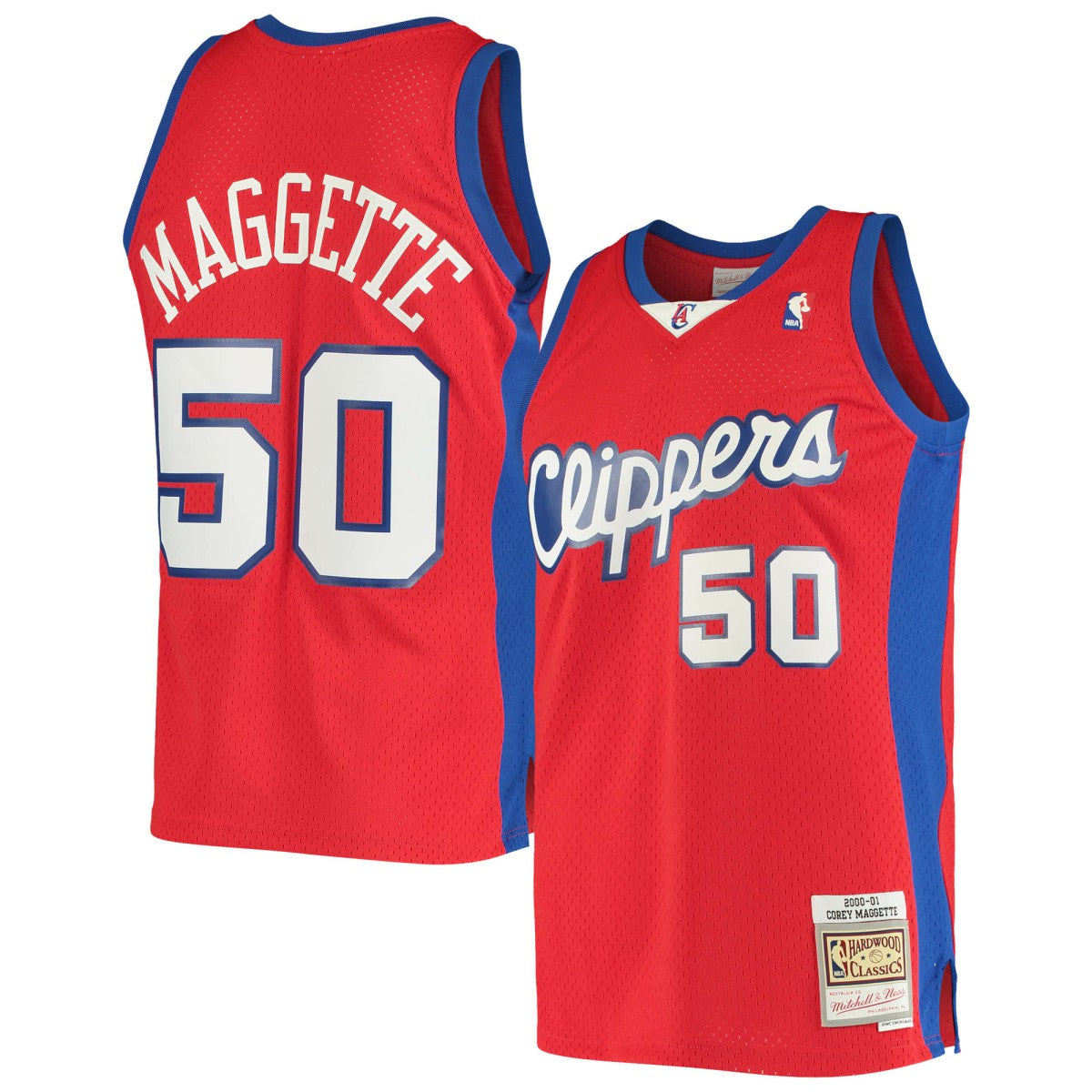 Mitchell & Ness - Corey Maggette LA Clippers 2000/01 Hardwood Classics Swingman Jersey - Red
