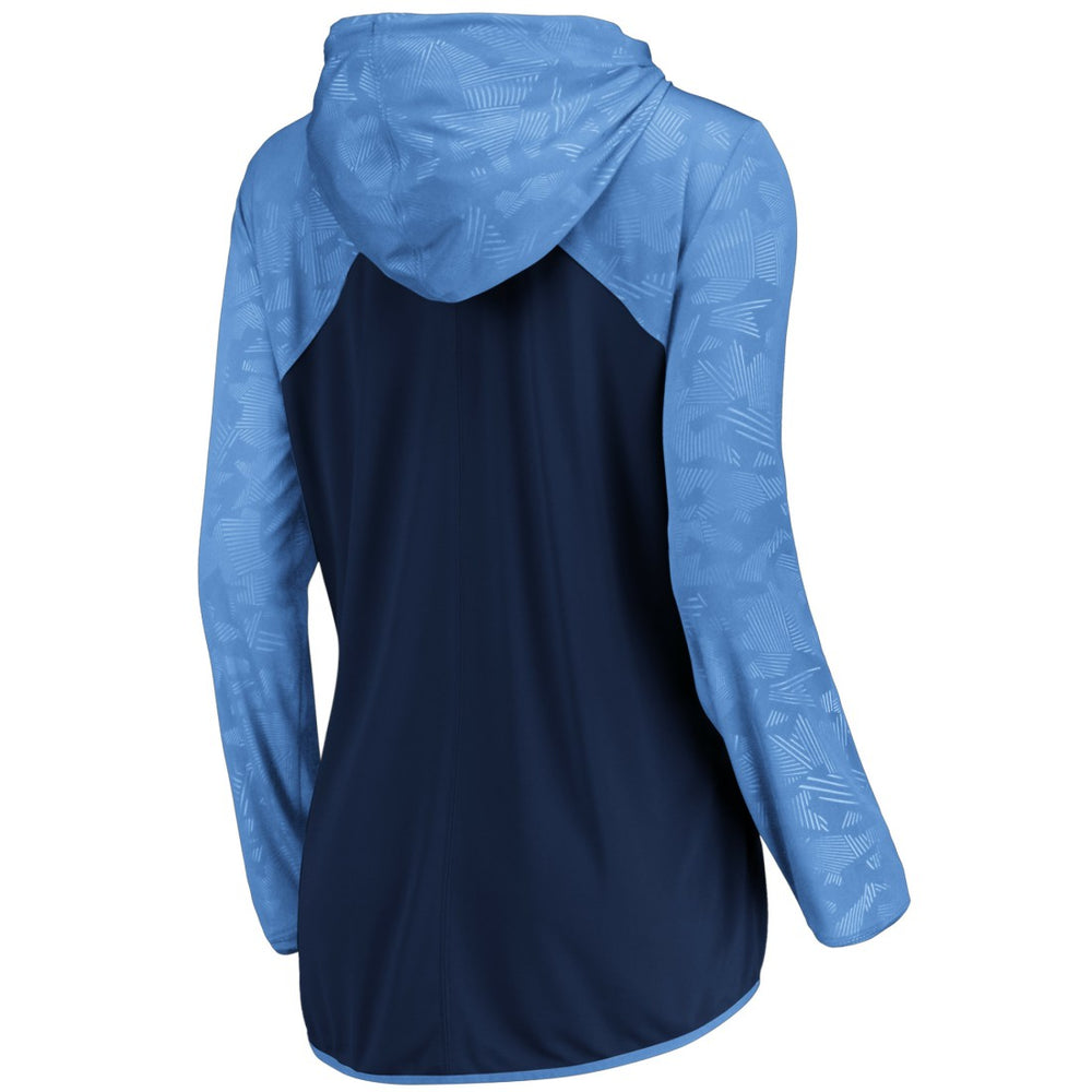 Tennessee Titans Women's Forever Fan Full-Zip Hoodie Navy/Light Blue - Fanatics
