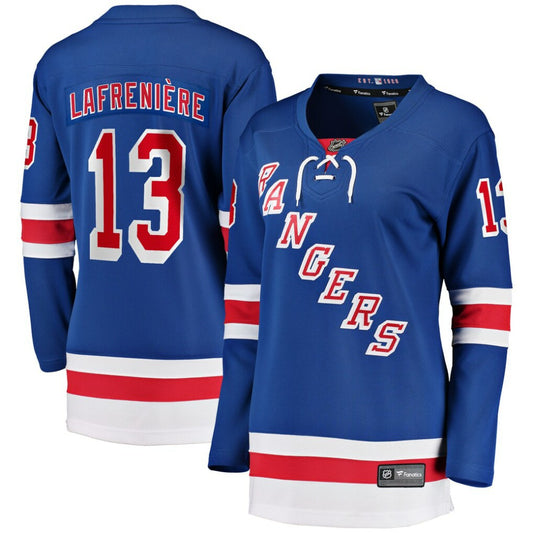 Alexis Lafrenière New York Rangers Fanatics Women's Breakaway Player Jersey - Blue | NHL Jerseys