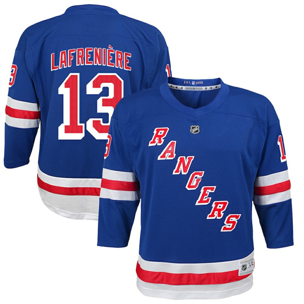 Alexis Lafreniere New York Rangers Youth Home Replica Player Jersey - Blue | NHL Jerseys