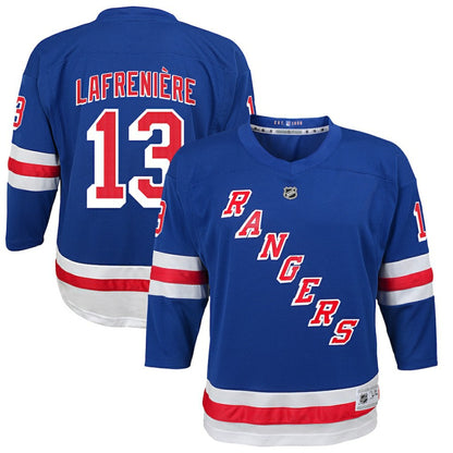 Alexis Lafreniere New York Rangers Youth Home Replica Player Jersey - Blue | NHL Jerseys