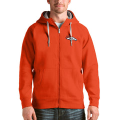 Denver Broncos Antigua Victory Full-Zip Hoodie Orange - NFL